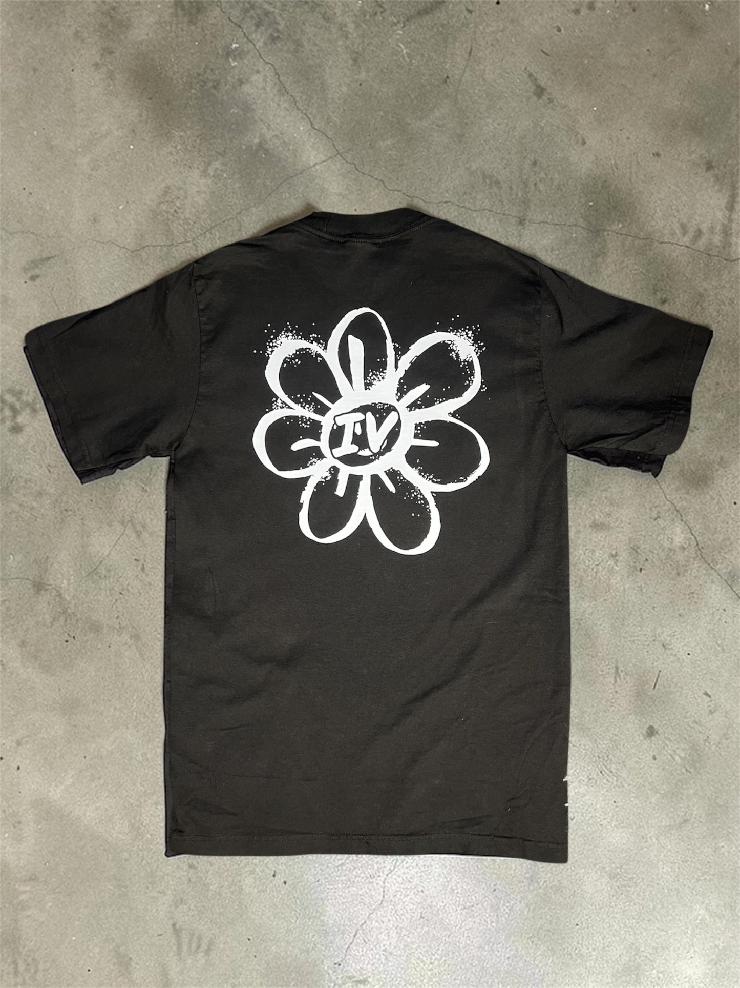Oversized Premium Floral Tee (BLK)