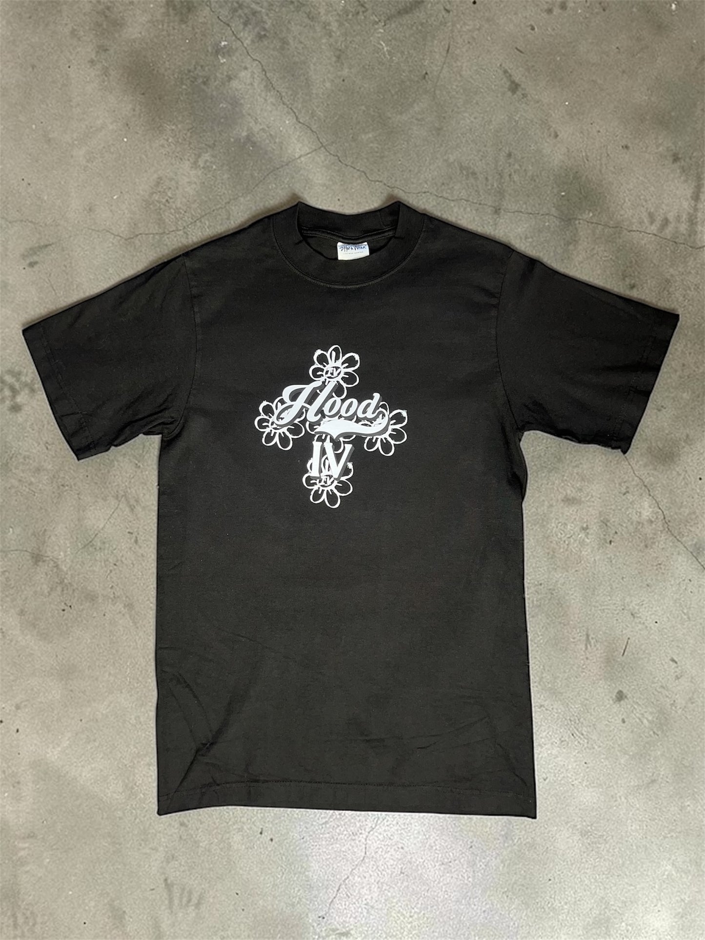 Oversized Premium Floral Tee (BLK)