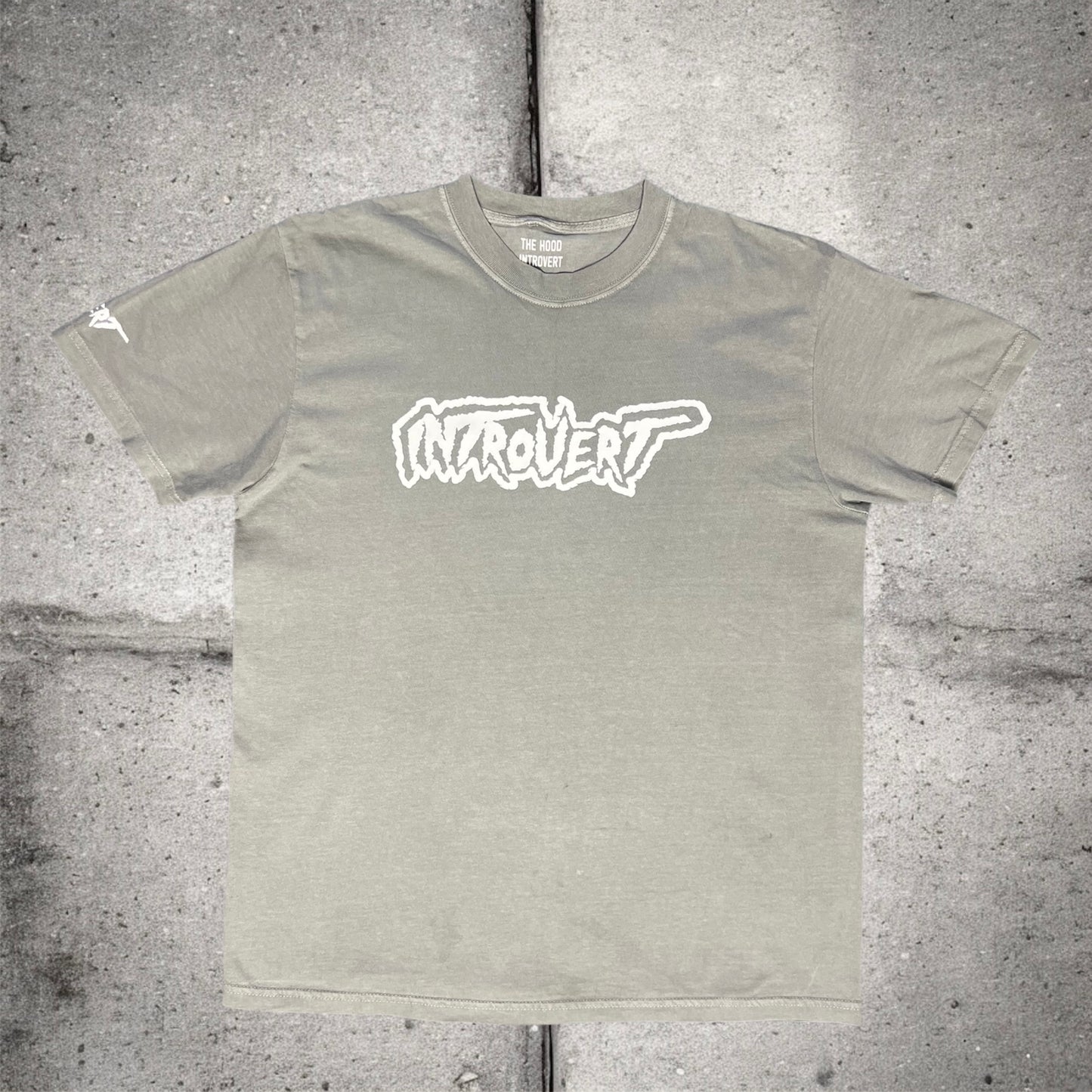 "INTROVERT CHAMPION SIPPER TEE GRY/WHT